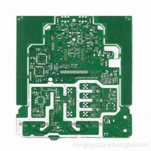 High-density 6-layered PCB with 1oz Copper Thickness, Green Solder Mask and HASL Surface Finish
